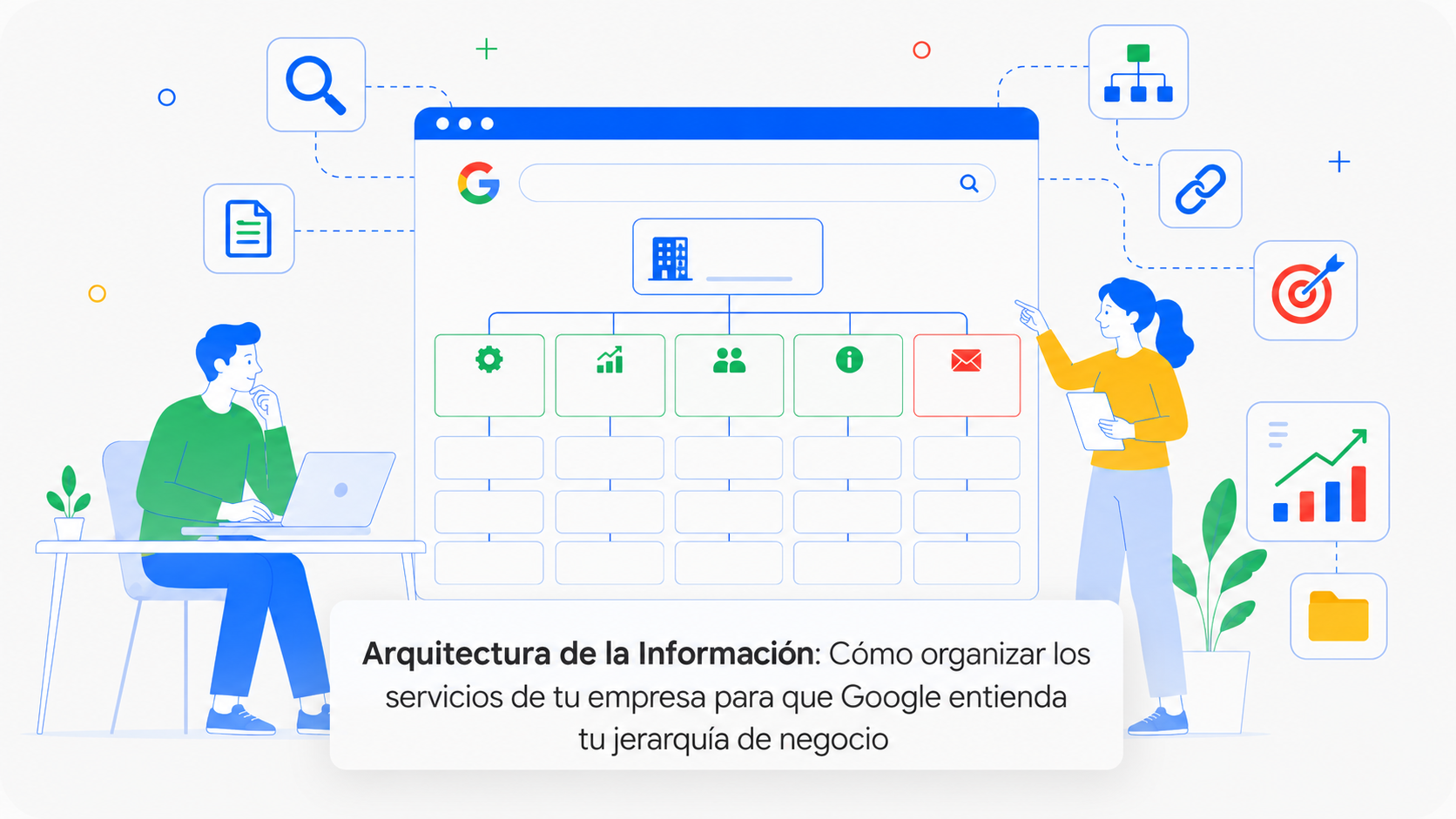 Arquitectura de la Información: Cómo organizar los servicios de tu empresa para que Google entienda tu jerarquía de negocio