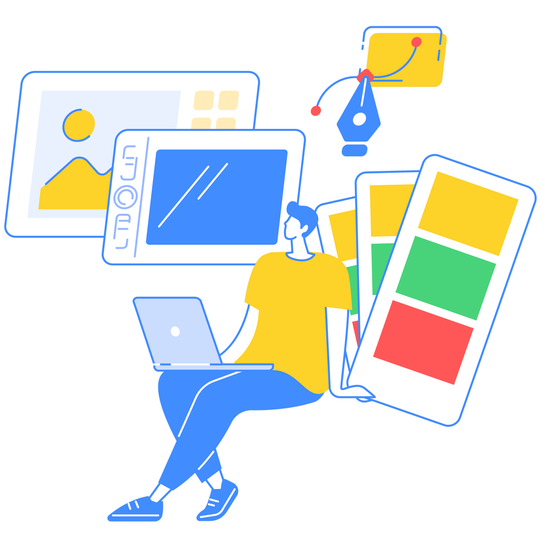 Identidad visual estratégica con diseño gráfico, colores corporativos y branding optimizado para activos digitales